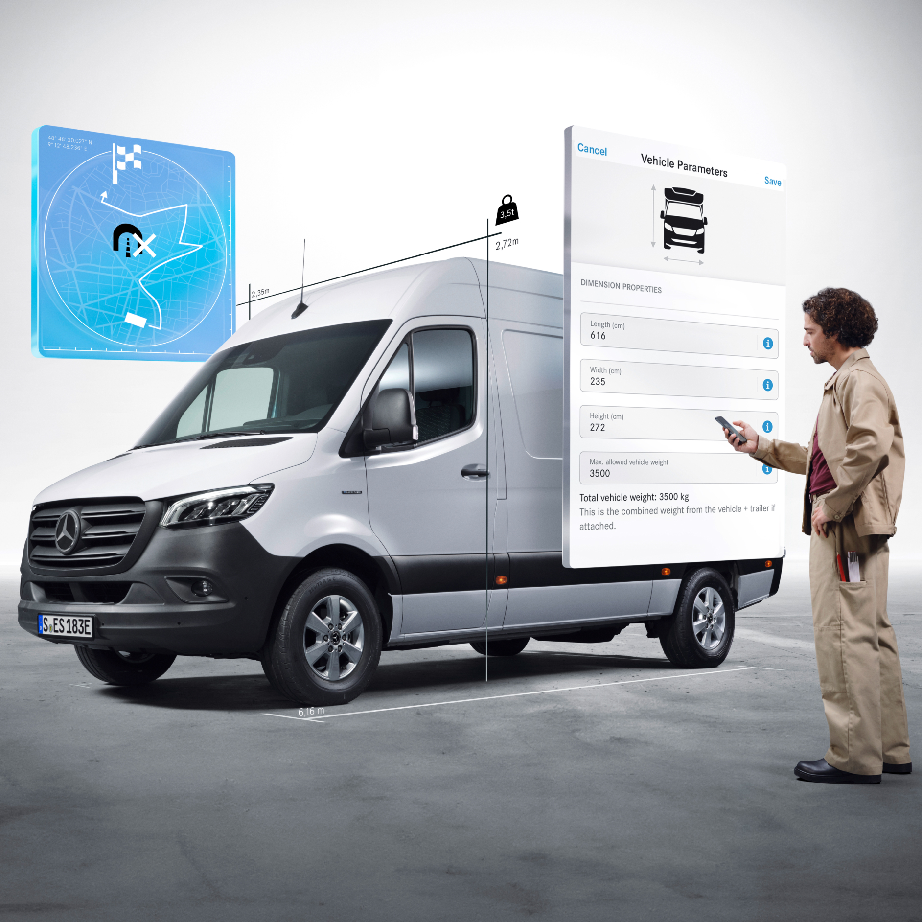 Extras Digitais | Mercedes-Benz Os Extras Digitais do Mercedes-Benz eSprinter Furgão.