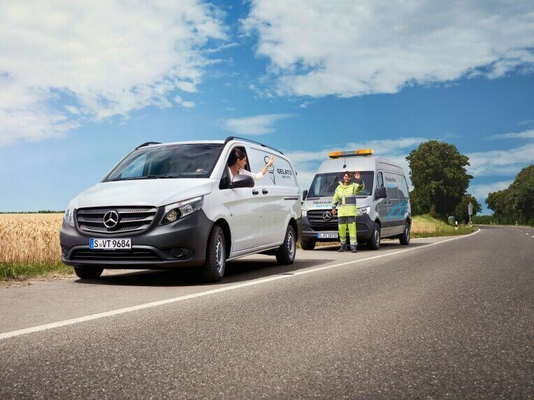 Na eventualidade de um dia chegar mesmo a ficar parado, os profissionais do Mercedes-Benz Service24h ajudam-no a chegar ao seu destino.