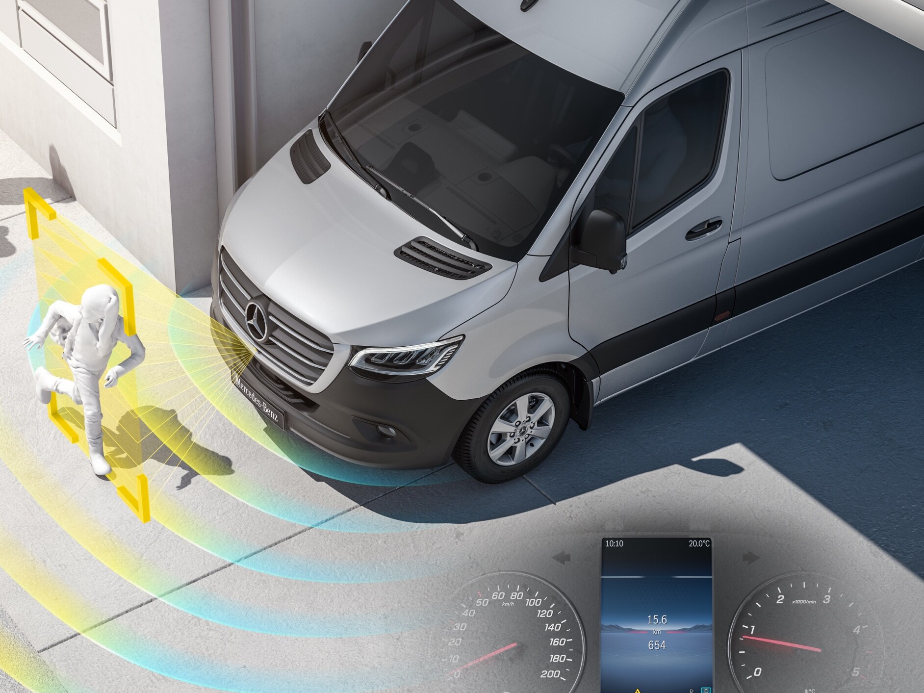 Assistente de informações de start-up (MOIS) para Mercedes-Benz Sprinter Tourer.