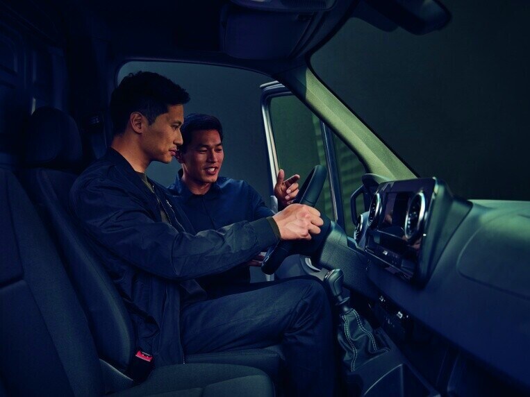 Naturalmente, pode também obter financiamento para o Sprinter Tourer. Solicite uma oferta personalizada junto do seu concessionário Mercedes-Benz.