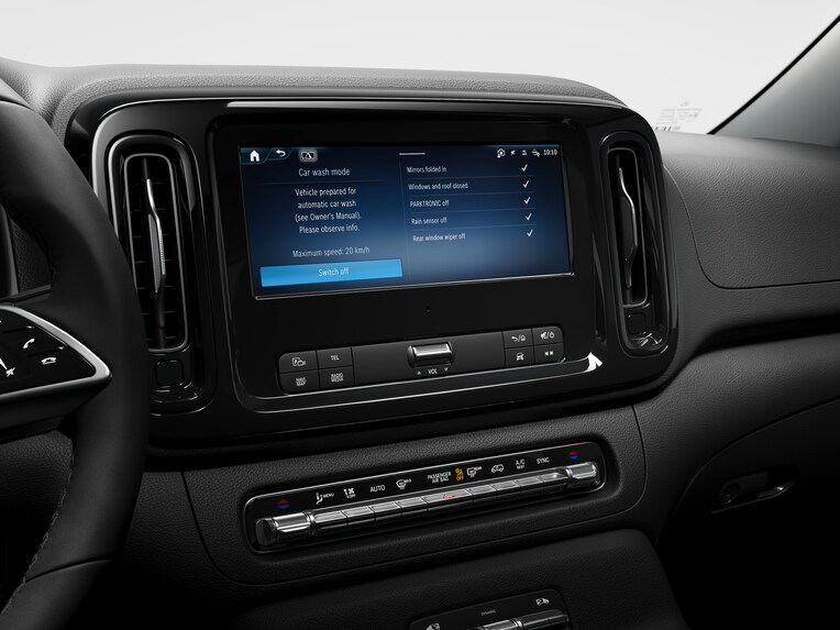 Sistema multimédia MBUX do Mercedes-Benz Vito.