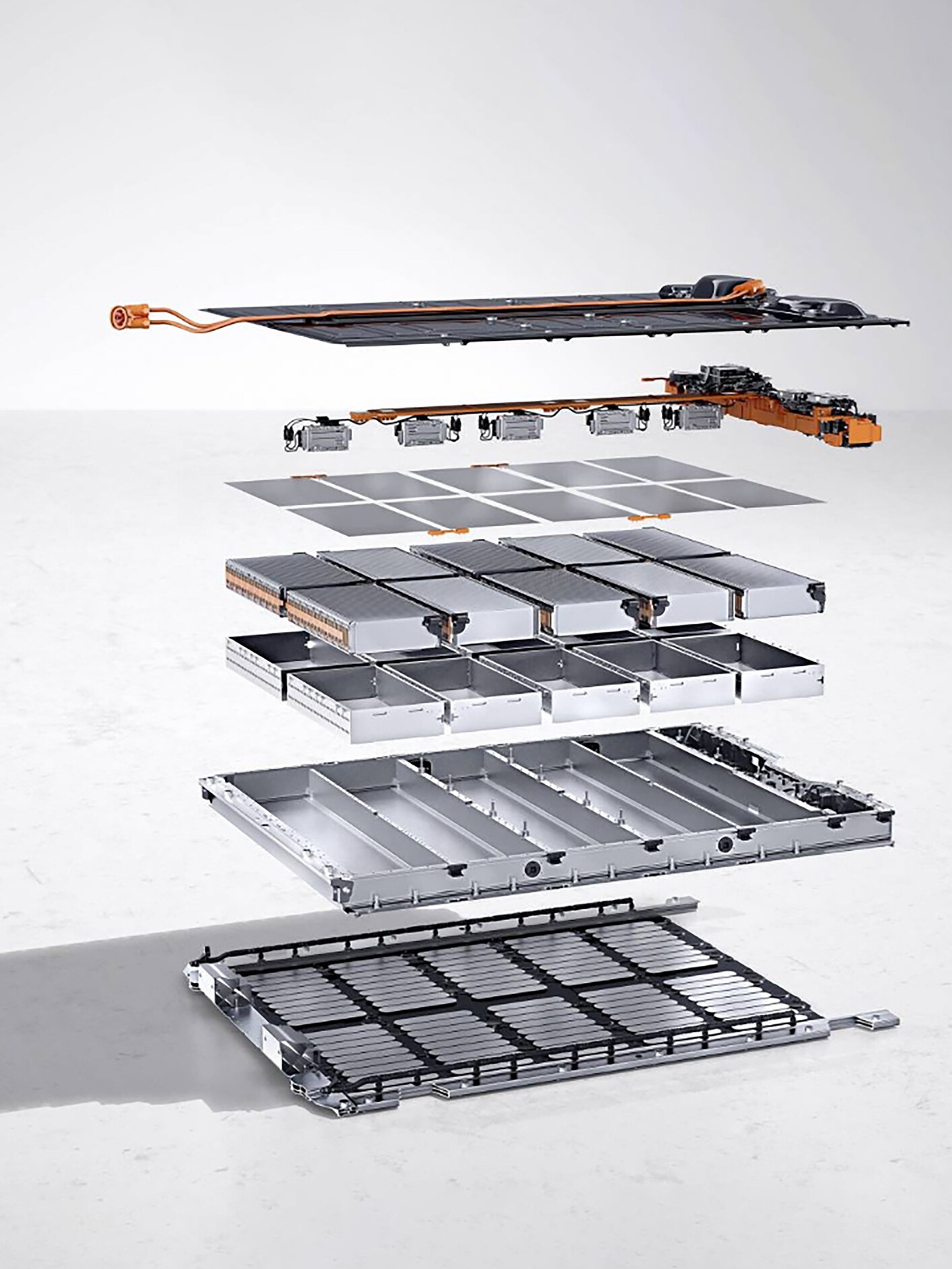 Ilustração de uma bateria em camadas para simbolizar o serviço elétrico.