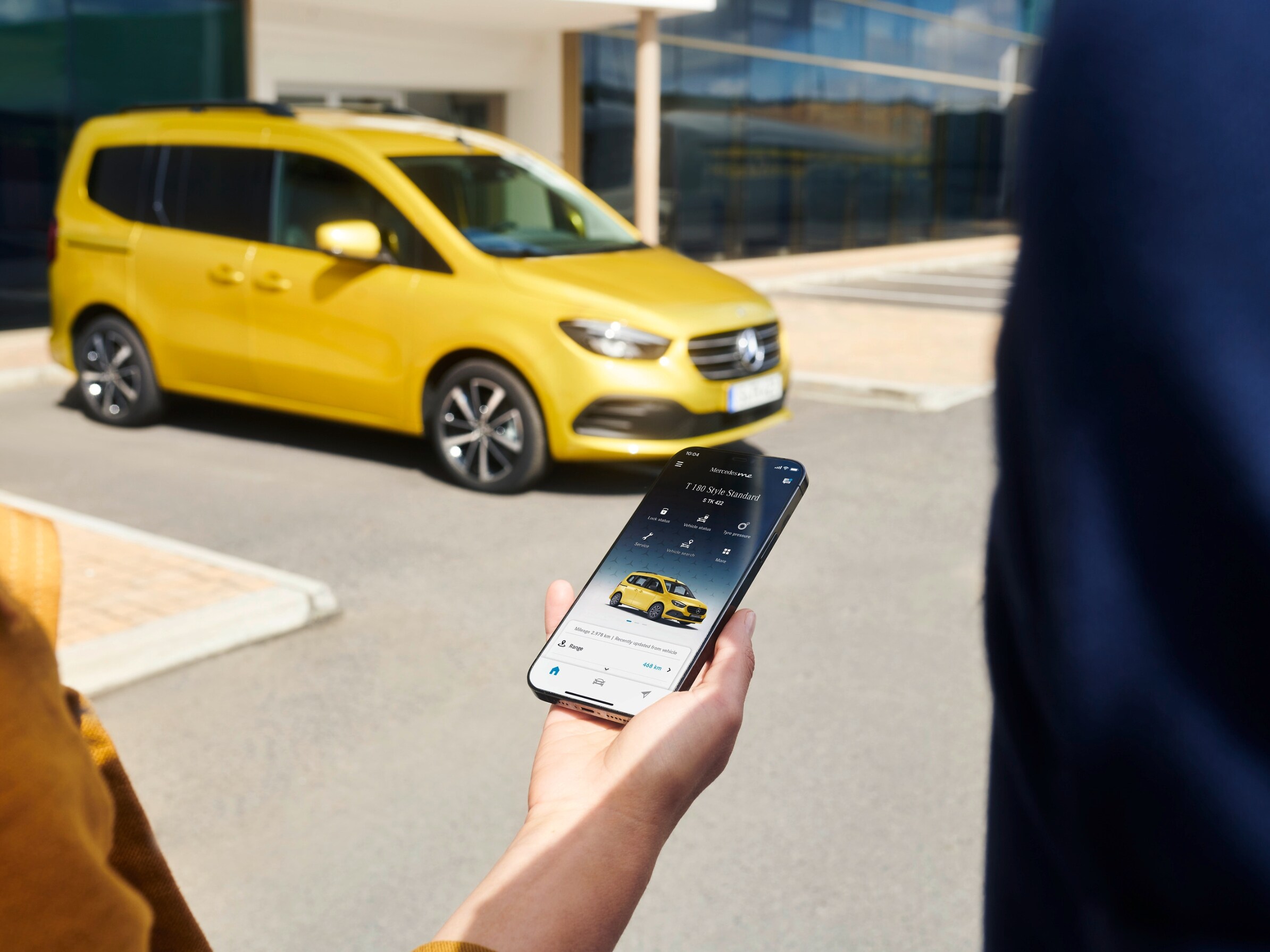 Os extras digitais para o veículo são ativados através do smartphone.
